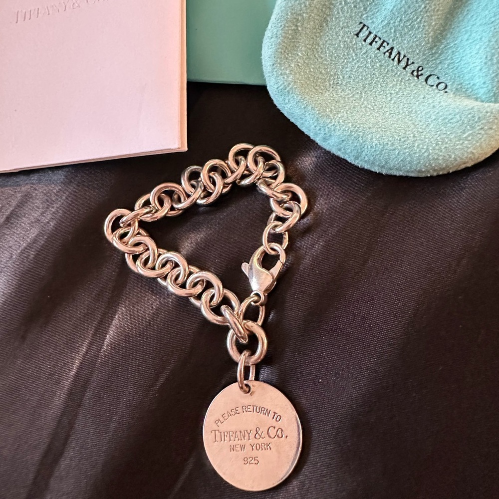 Authentic Tiffany & Co. Silver Charm Bracelet